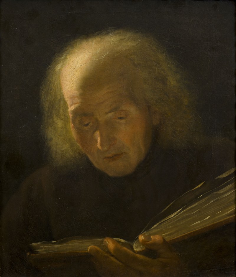 Bijbellezende herder