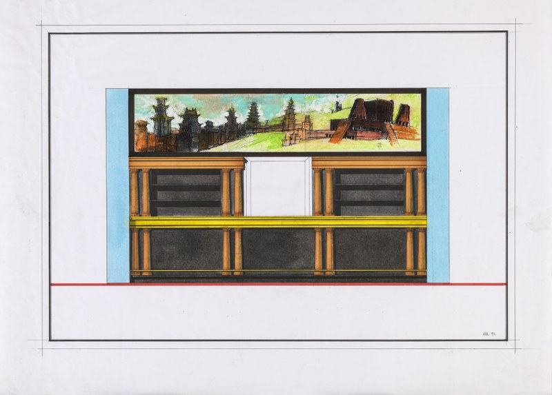 Ontwerp Bonnefantenmuseum: ontwerp bar Grand Café met schilderij