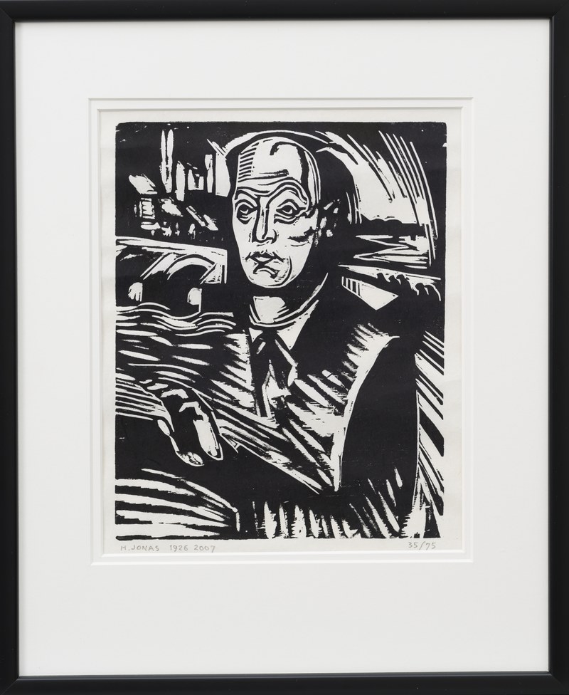 Handen af van de Maasbrug (zelfportret)