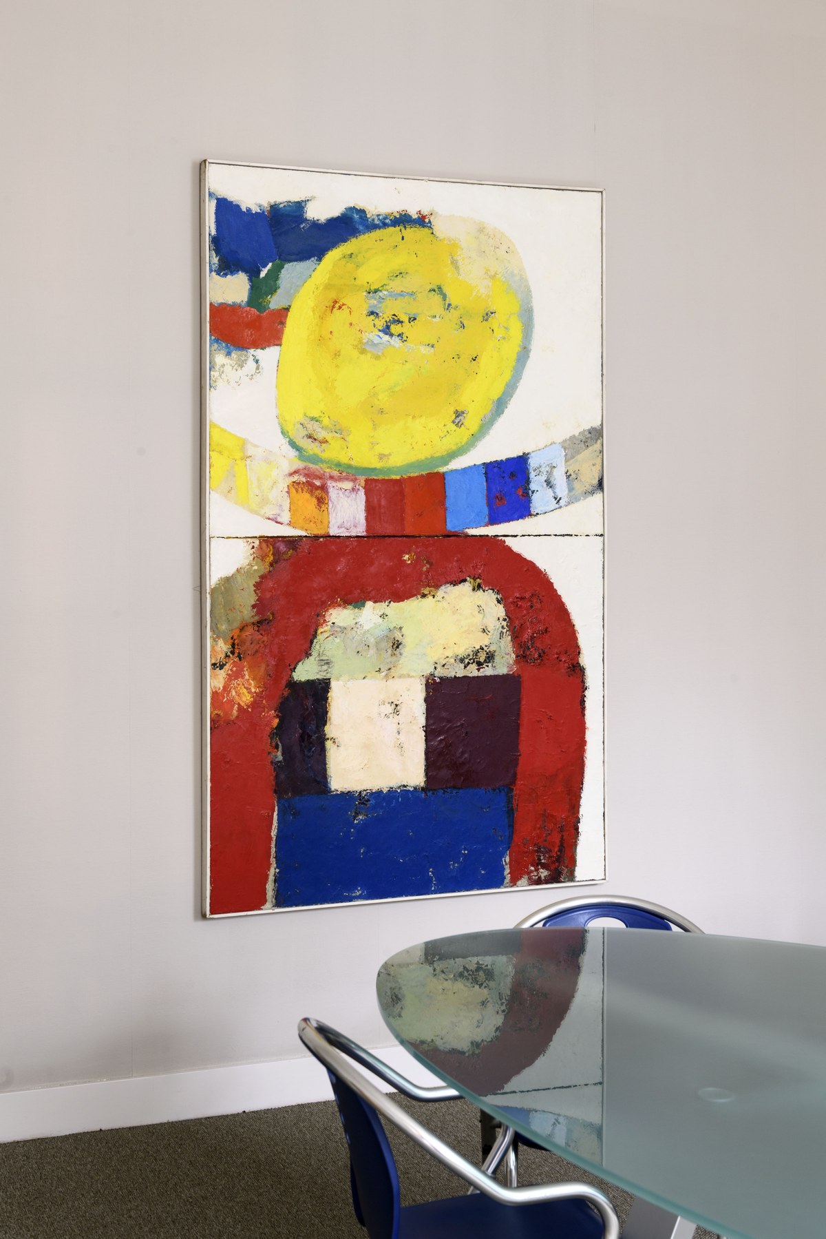 Jef Diederen, Rijzende Zon, olieverf op doek. Inventarisnummer: 100307. Collectie Bonnefanten. Foto: Mike Bink