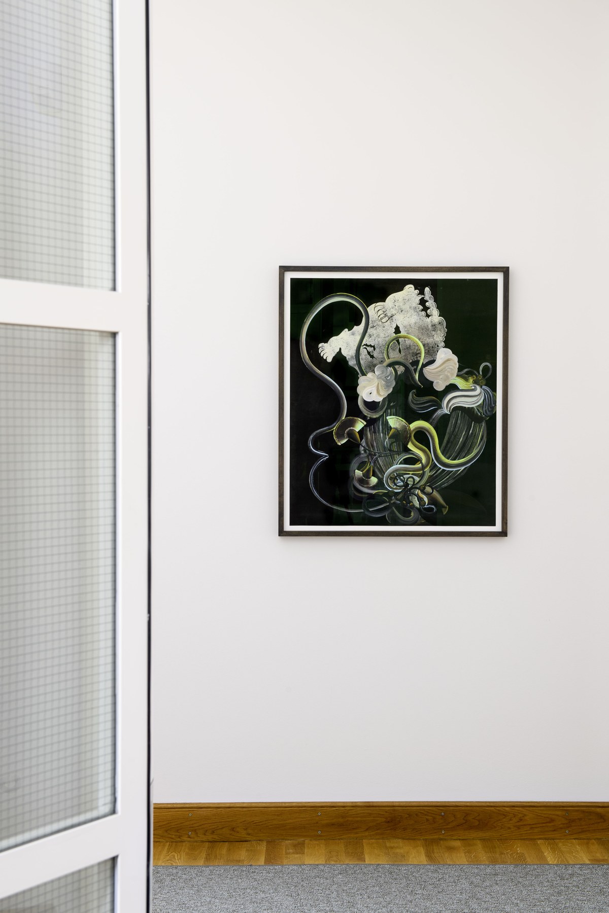 Hadassah Emmerich, On Black I, 2007, gemengde techniek op papier. Inventarisnummer: 1005541. Collectie Bonnefanten, verworven met steun van het Mondriaan Fonds. Foto: Mike Bink